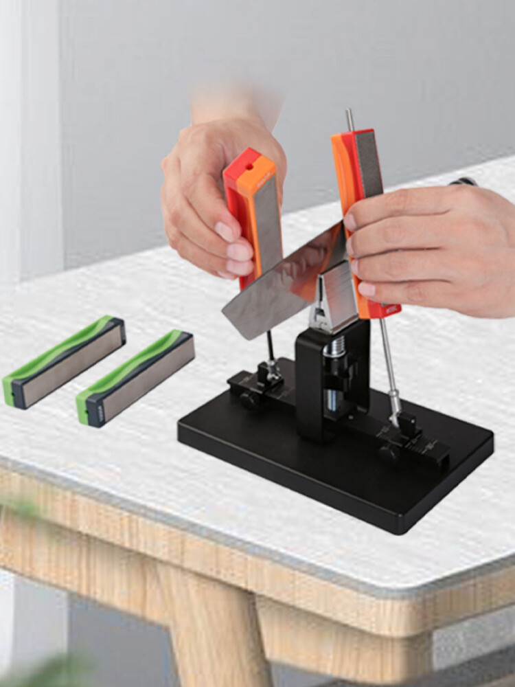 Fixed Angle Sharpener Double-Sided Sharpening Tool Kitchen Grindstone Tool Kits