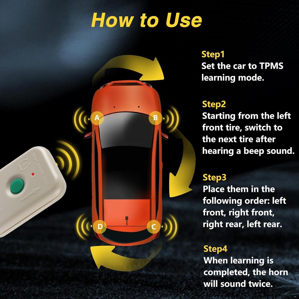 TPMS Sensor Tool TPMS Relearn Tool Compatible with Ford Lincoln TPMS Reset Senso