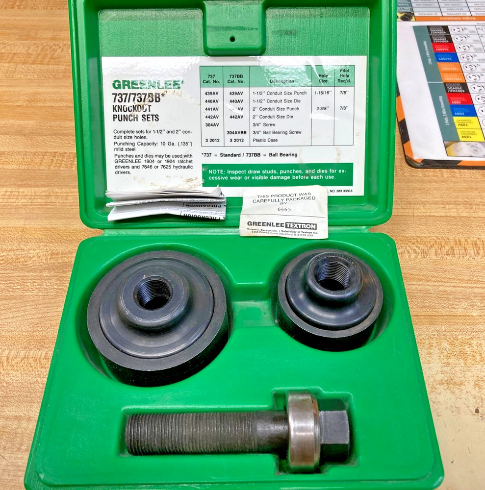 GREENLEE 737BB Knockout Punch Set