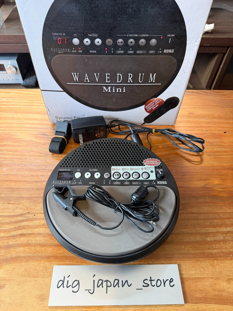 Korg WAVEDRUM Mini WD-MINI Electronic Drum Tested with Box & AC adapter