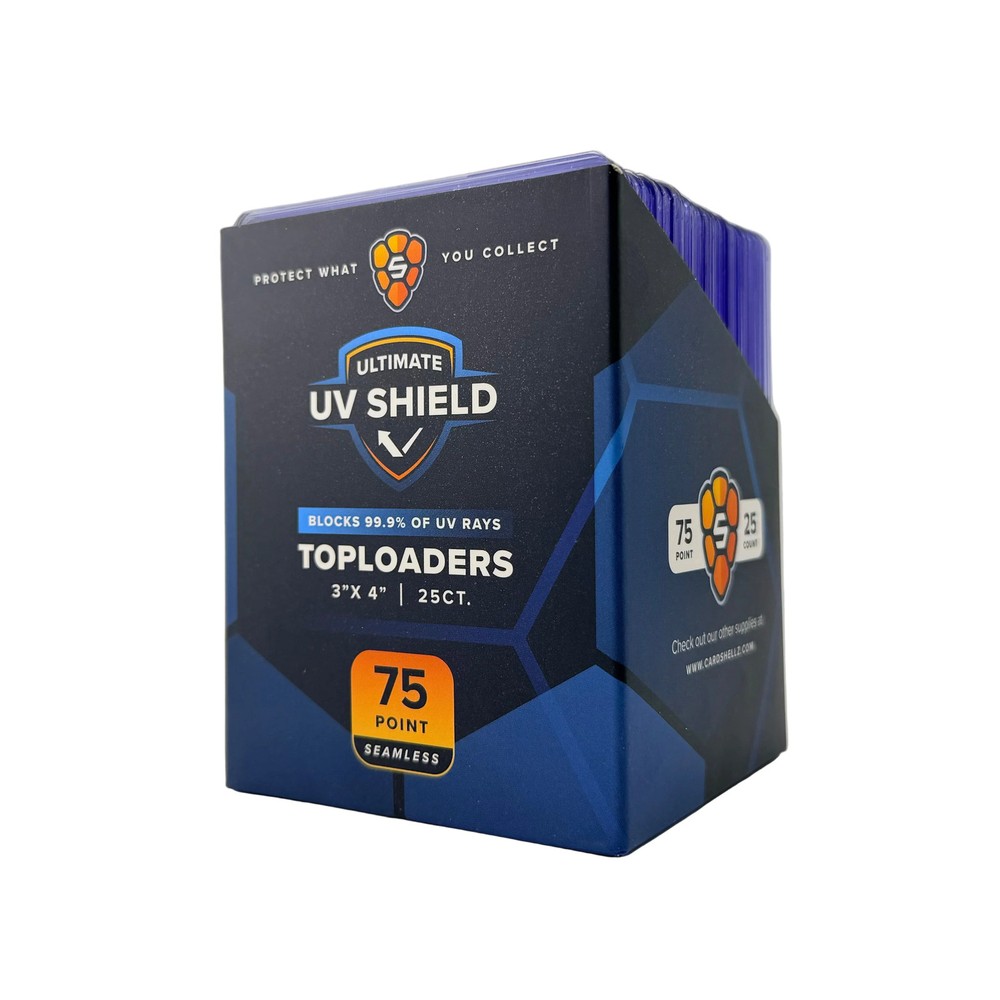 3"x4" Toploader 75PT PREMIUM - Seamless Frame Blue Hint