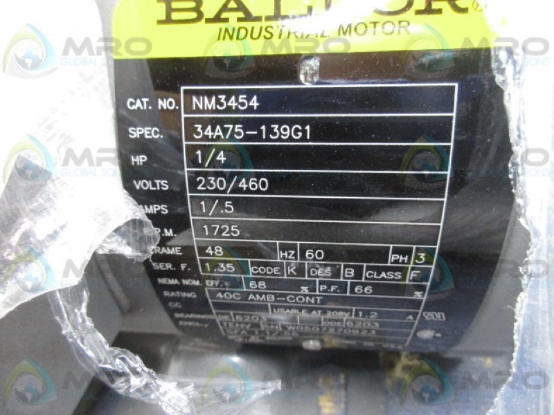 BALDOR NM3454 NSMP