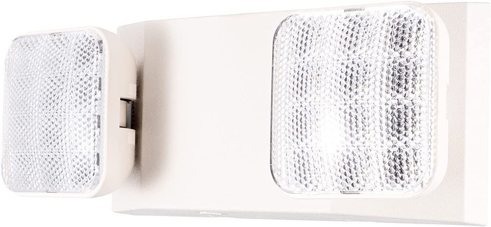 LED Emergency Exit Light Battery Backup & Adjustable Two Heads, UL 924-Listed