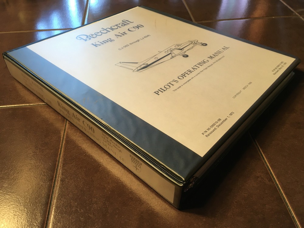 Beechcraft King Air C90 Pilot's Operating Manual