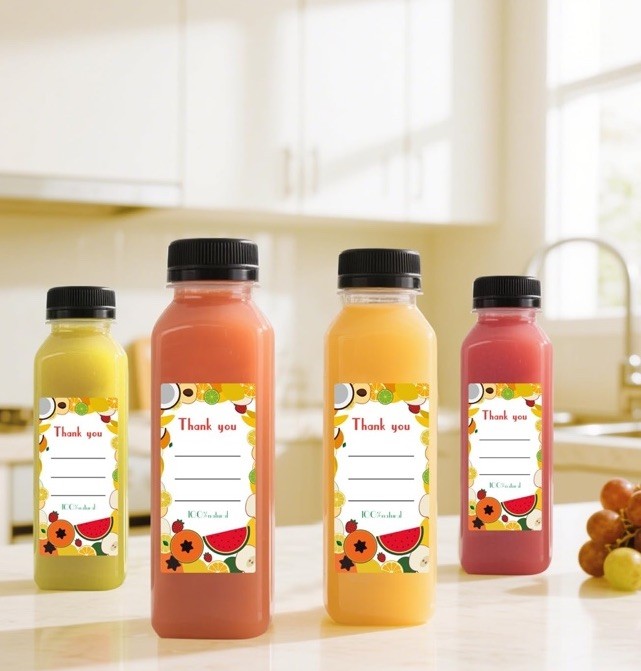 100pcs 16 oz Plastic bottles with lids