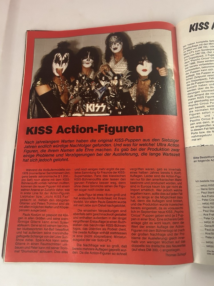 Kiss Alive Worldwide 1998 Photo Special Magazine German Edition! Free Shipping!
