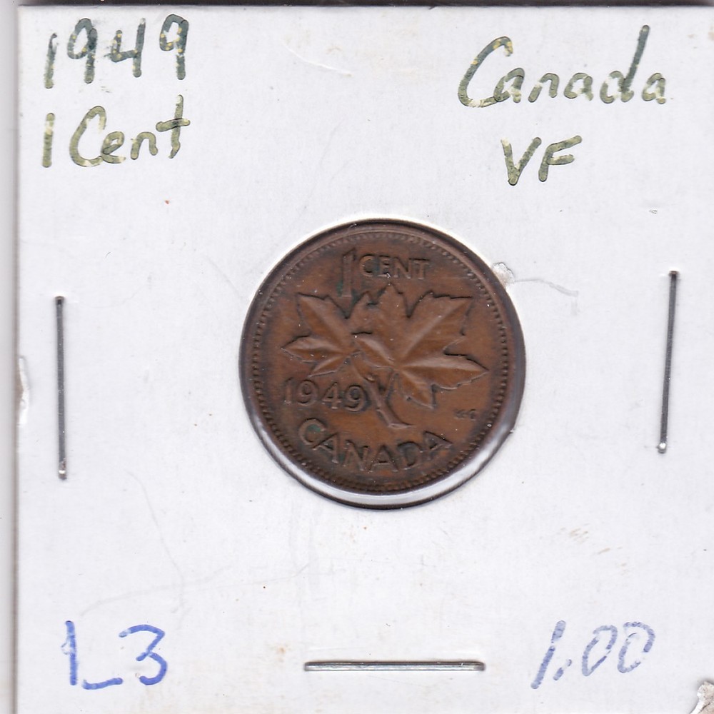 1949 Canada One Cent L3