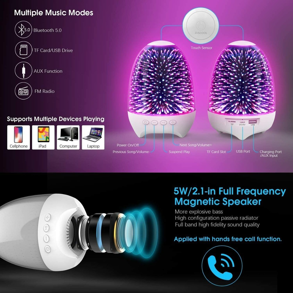 Night Light Bluetooth Speaker