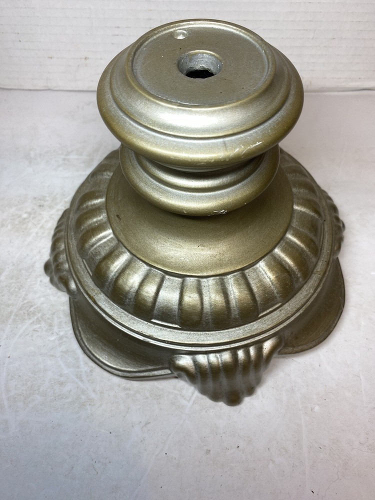 Vintage Metal Footed Lamp Base