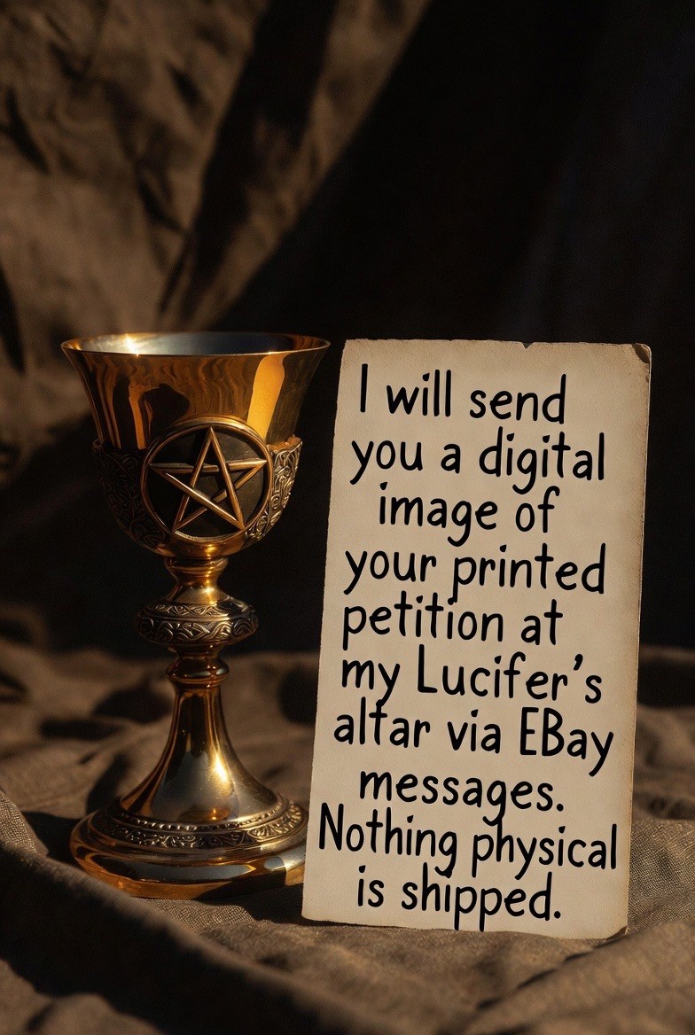 Lucifer Offerings - I will write your petition and place it at my Lucifer altar