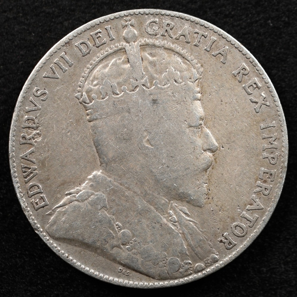Canada 50 Cents 1908, Coin, Silver, Inv#I613