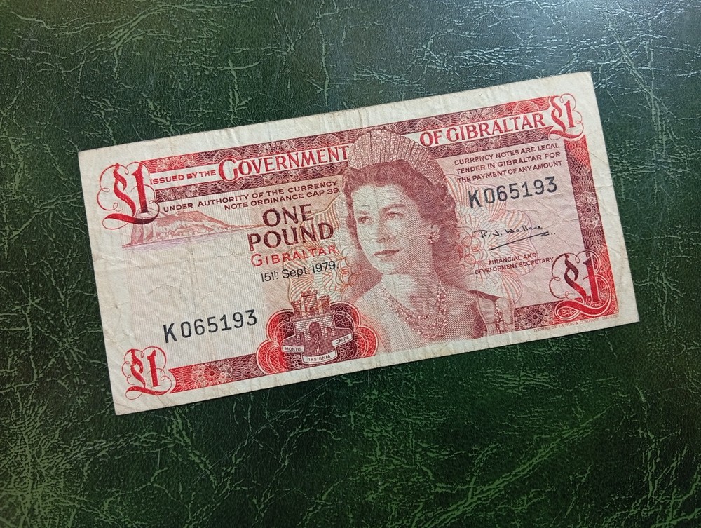 GIBRALTAR  Banknotes, 1 Pound 1979