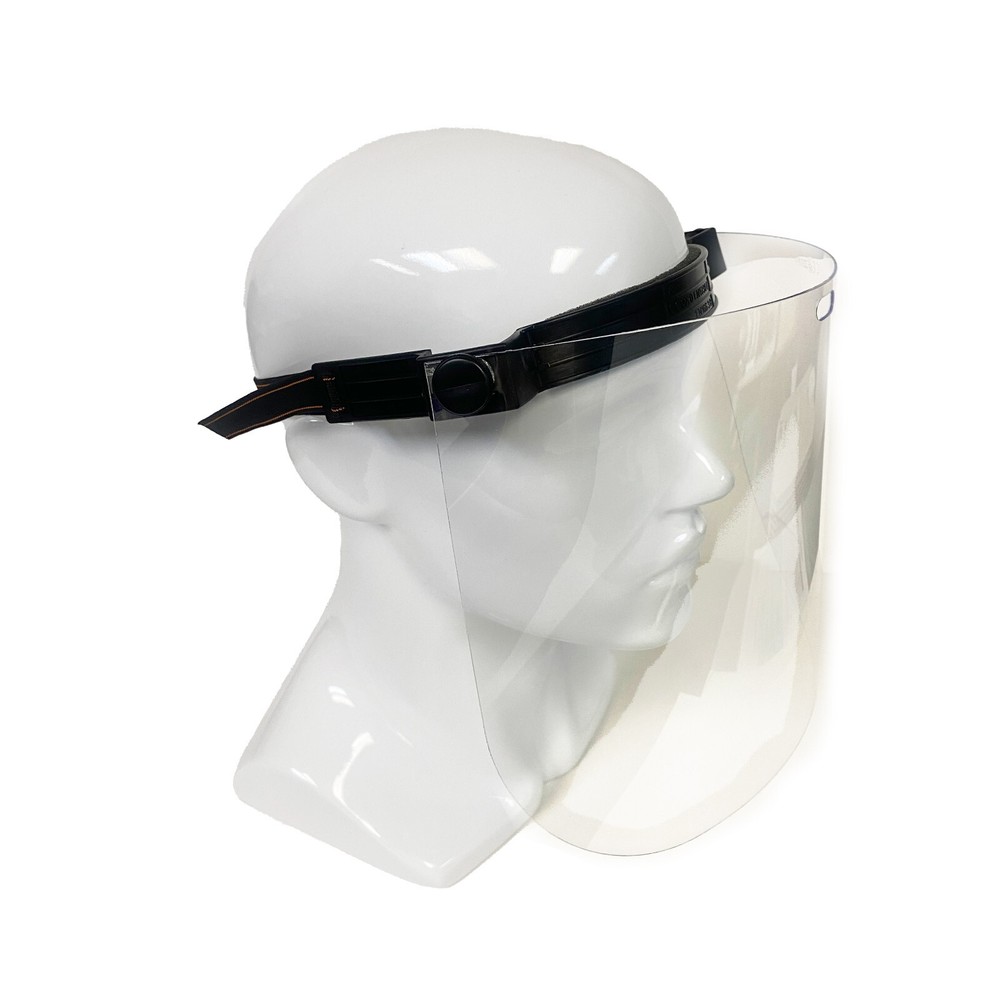 Lucent Path ANSI CE Clear Reusable Visor Face Shields With Adjustable Headband