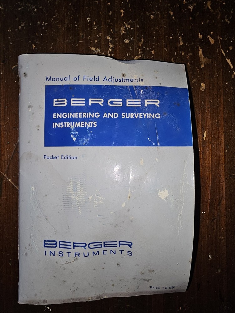Berger Engineering Survey Scope, Box, Manual, Tuning Tool and Certification