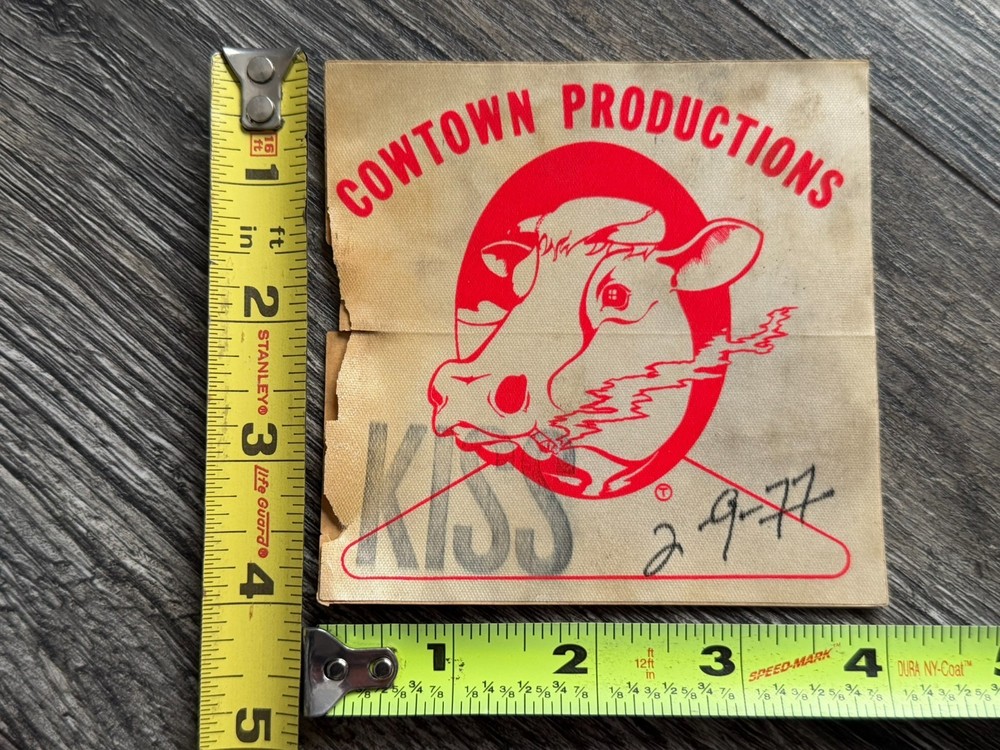 KISS Pass Rock And Roll Over Tour Kansas City Feb 9 1977 Vintage Kiss Aucoin