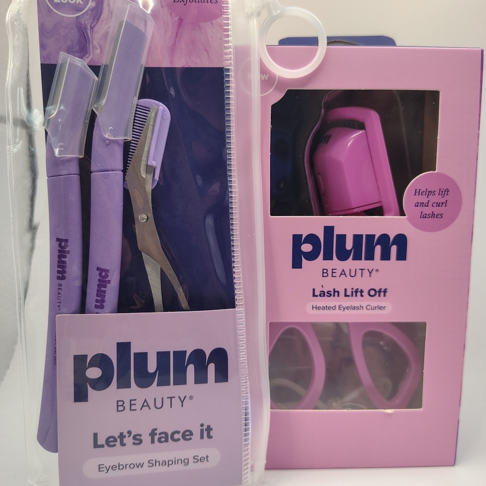 Plum Eyelashes & Eyebrows Set