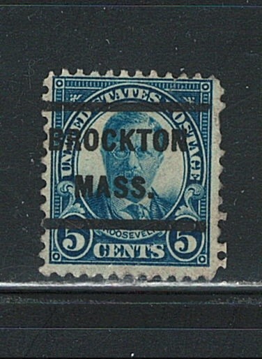 US Brockton Mass Precancel single Stamp (used)