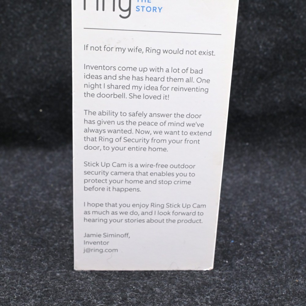 Ring STICK UP CAM Wireless Wire-Free Outdoor Security Camera