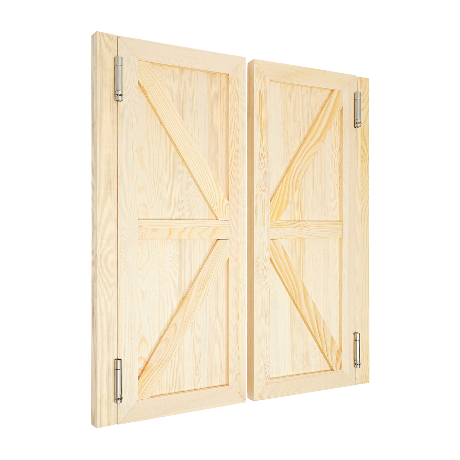 Wooden Swinging Doors 1.38 In 35.43*15.75 In For Bathroom Double Door With Hinge