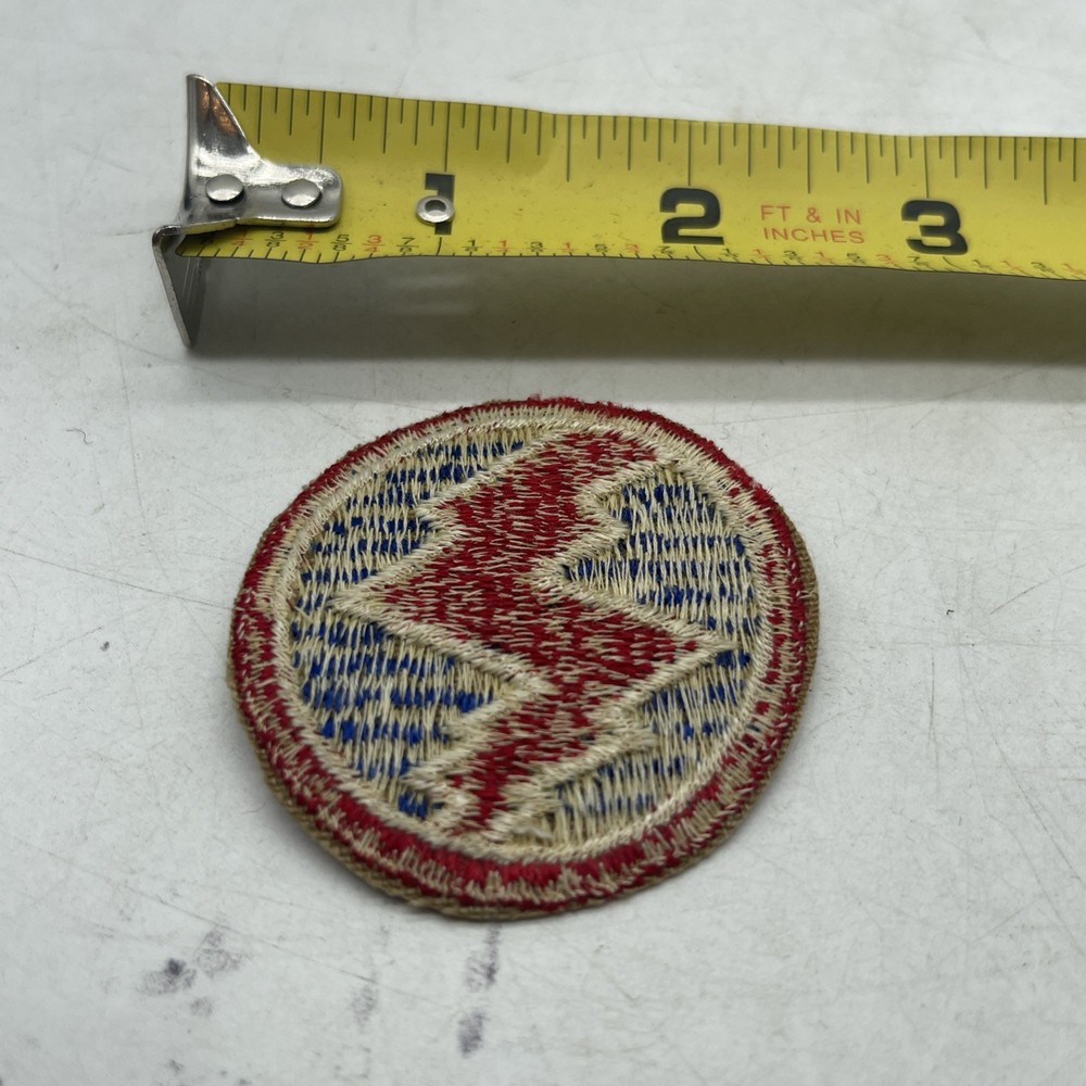 Vintage U.S. Army 312th Logistical Command Patch White Blue Red 2” Circle