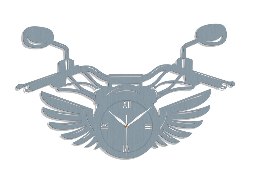 DECORATIVE, OPENWORK CLOCK, MOTORCYCLE, GIFT FOR MOTORCYCLE