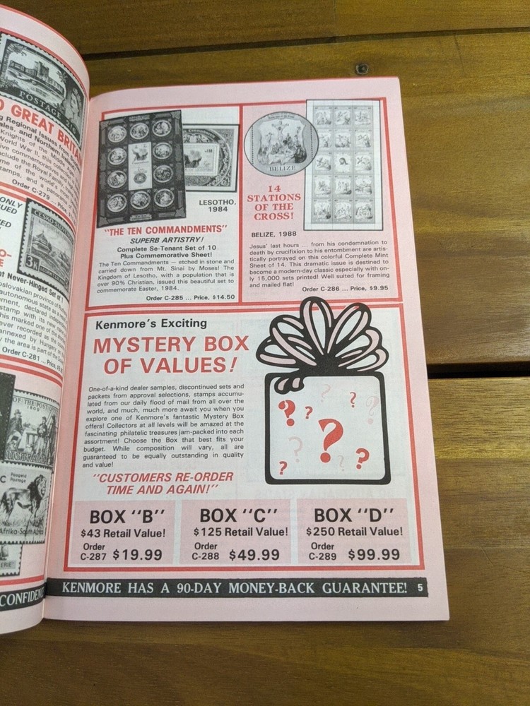 Kenmore Postage Stamp Catalog 1990 Edition