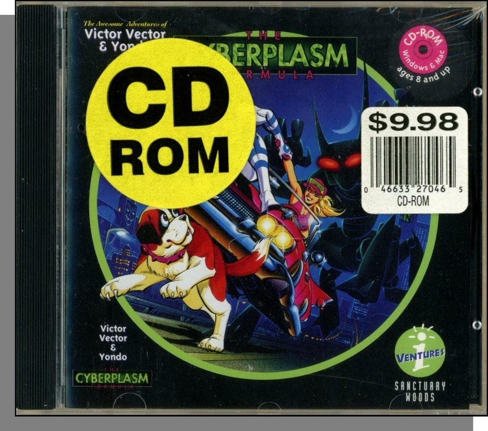 Victor Vector & Yondo: The Cyberplasm Formula - New 1993 CD-ROM, Windows & Mac!