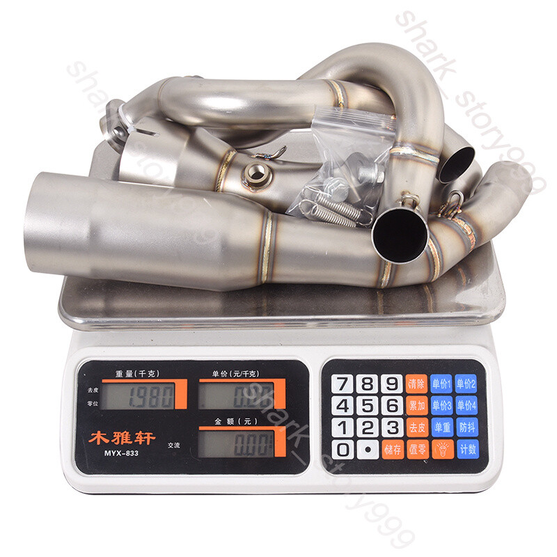 Ninja 650 For Kawasaki Z650 2023-25 Exhaust 51mm Muffler Tips Header Front Pipe