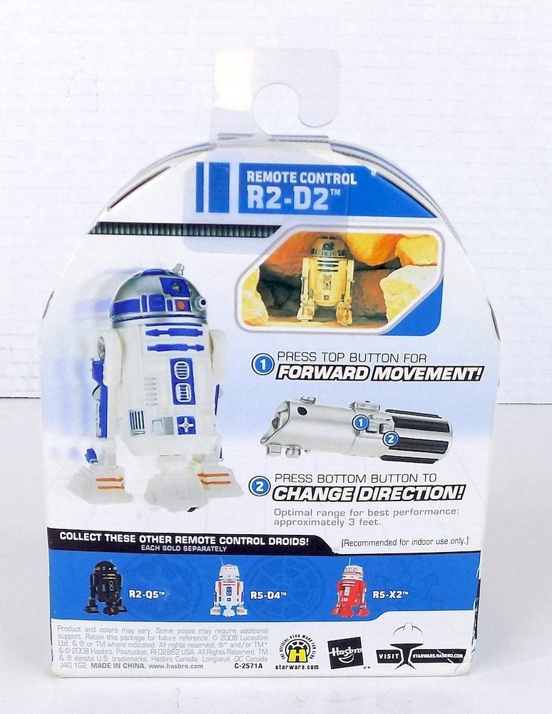Star Wars miniature remote control R2D2 robot droid Hasbro 2008 sealed package