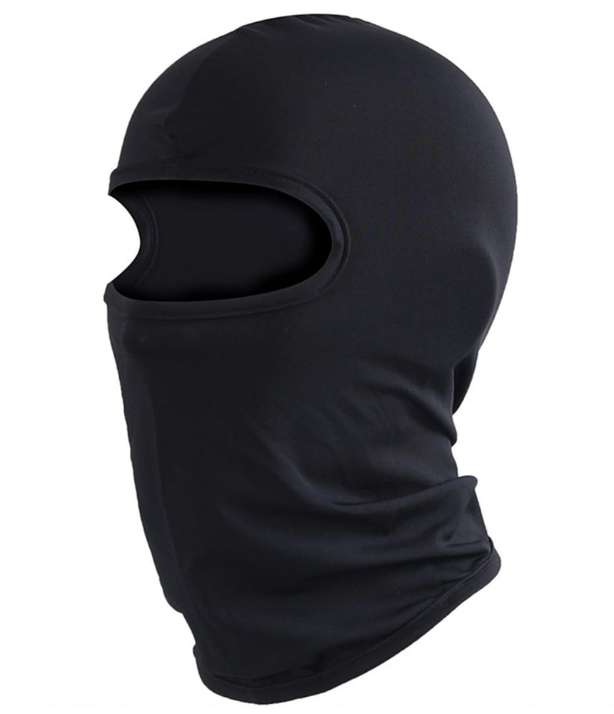 Balaclava Ski Mask Head Full Face Windproof One Size-Medium, Black