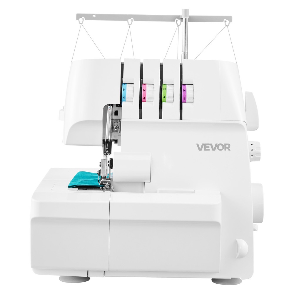 VEVOR Serger Sewing Machine Overlock Machine 1250 SPM 2-3-4 Thread Capability
