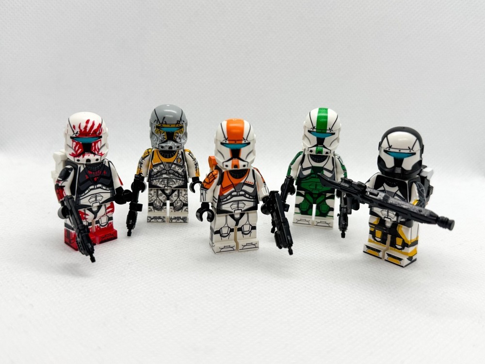 Custom Star Wars Elite Clone Commandos Delta Squad Clone Wars Boss Fixer Scorch