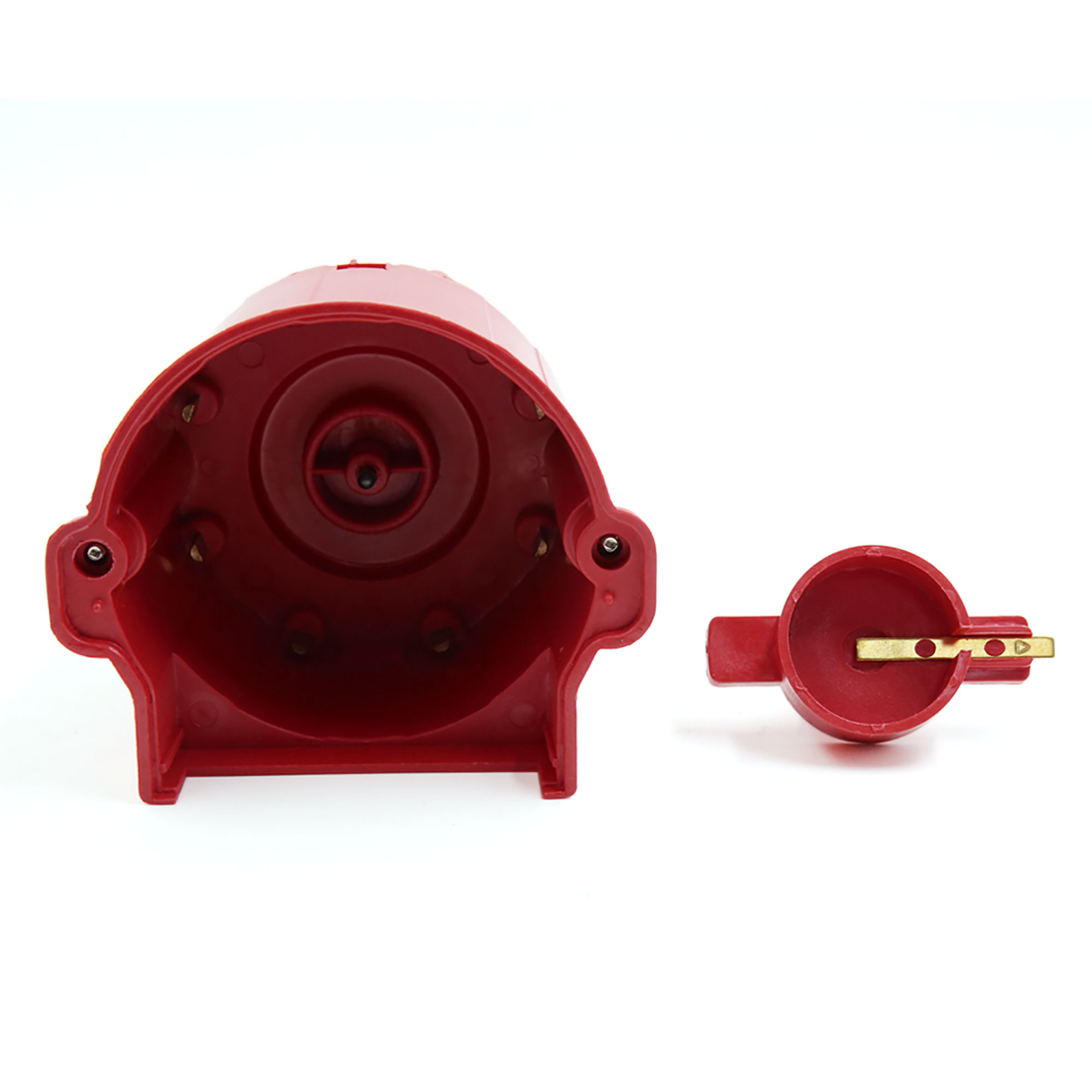 8406 Red Ignition Distributor Cap and Rotor External Coil for Chevrolet for GMC