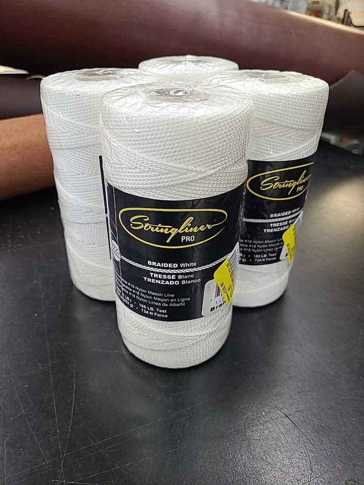 Heavy Duty Nylon Braided Thread (4 Spools)