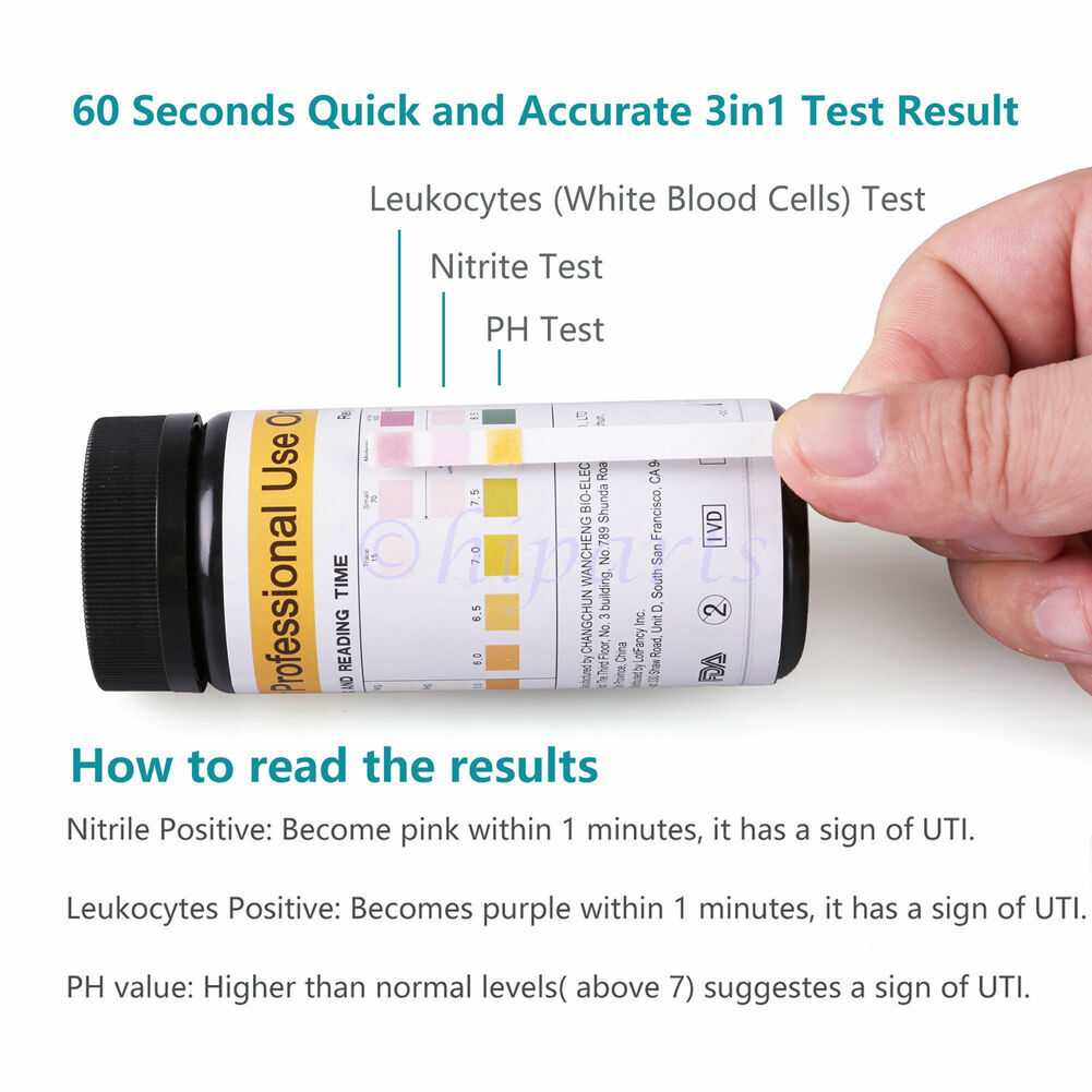 Home Urinary Tract Infection Test Strips UTI test strips Leukocytes Nitrite PH