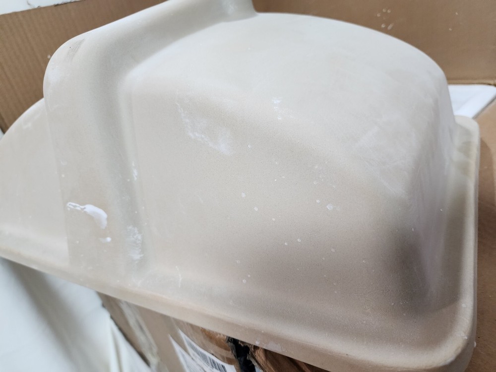 Sarlai 23" Undermount Rectangular Vessel Vanity Sink Art Basin Ceramic, White