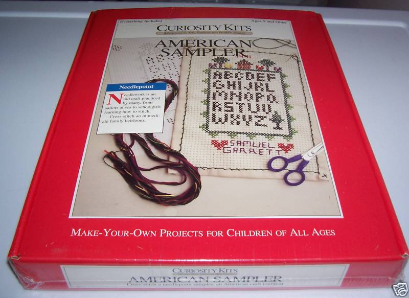 1994 AMERICAN SAMPLER NEEDLEPOINT CROSS STITCH LEARN BASIC EMBROIDERY STITCHES