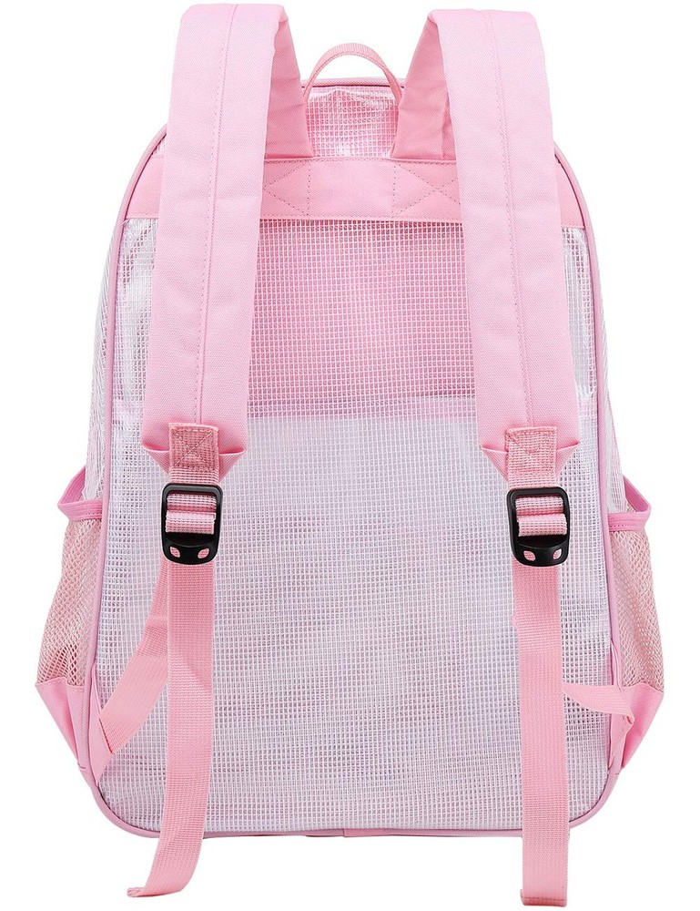 Clear Transparent PVC School Backpack Heavy Duty Clear Backpack for Work Secu...