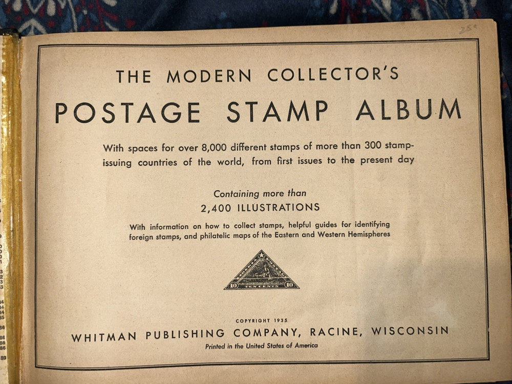 The Modern Collectors Postage Stamp Album Whitman Publishing is Used Age Damage
