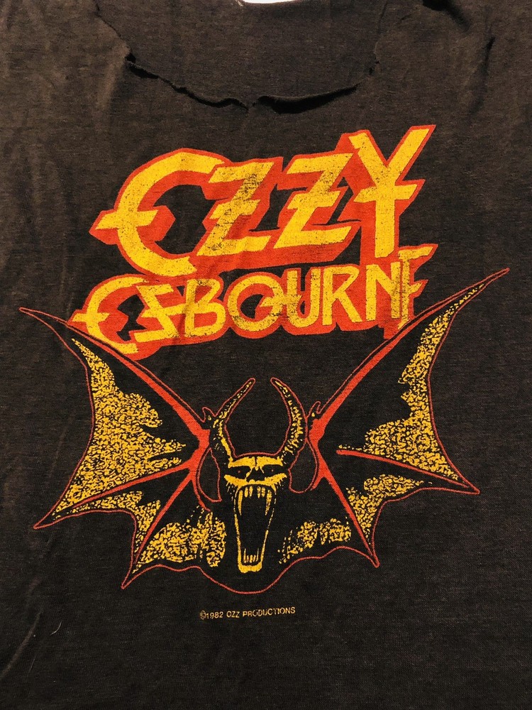 Vintage Distressed 1982 Ozzy Osbourne Diary Of A Madman Tour Shirt