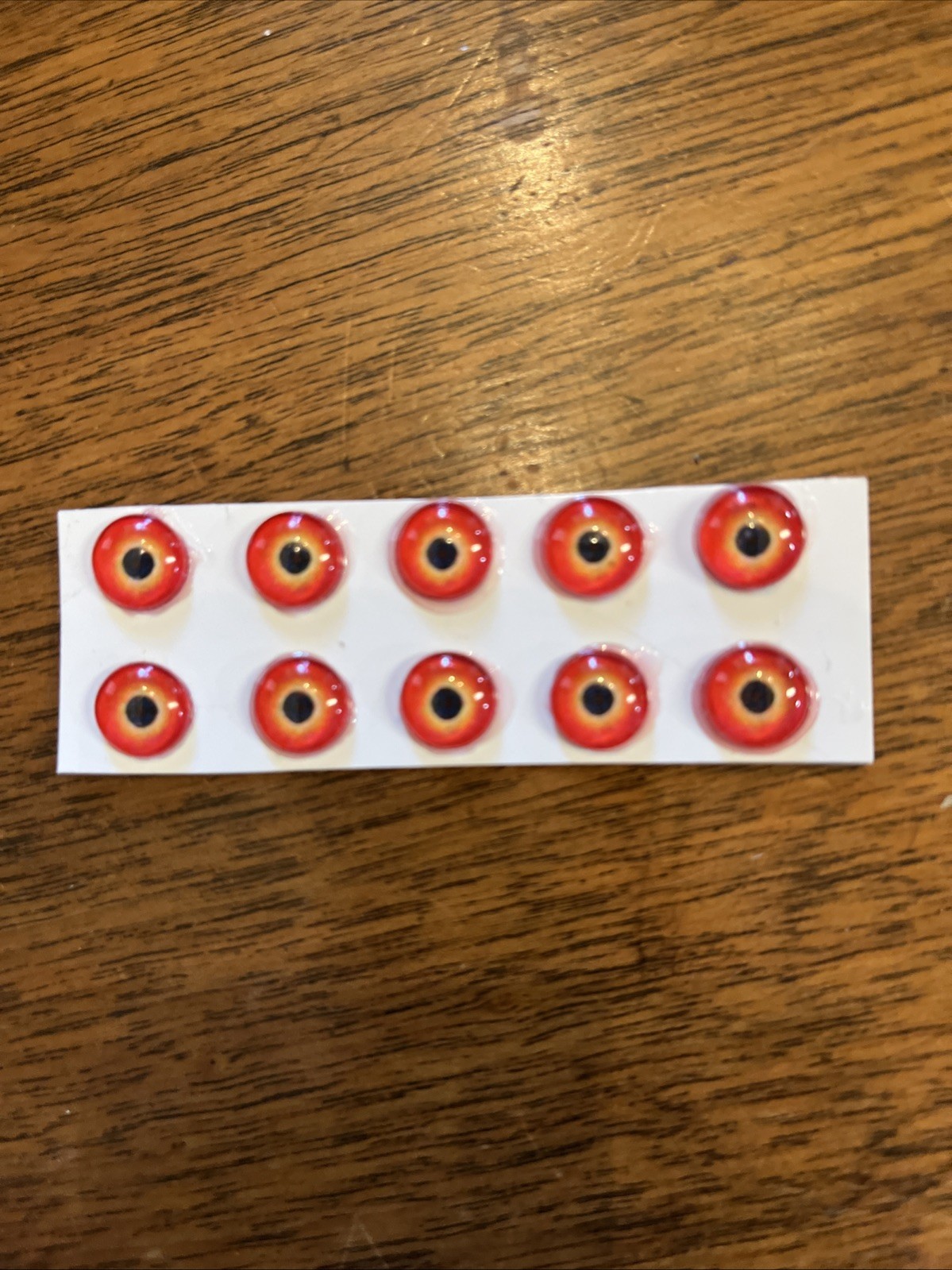 5 pair of New Concept Glass Tri-Color Eyes for Taxidermy and Decoy Making.