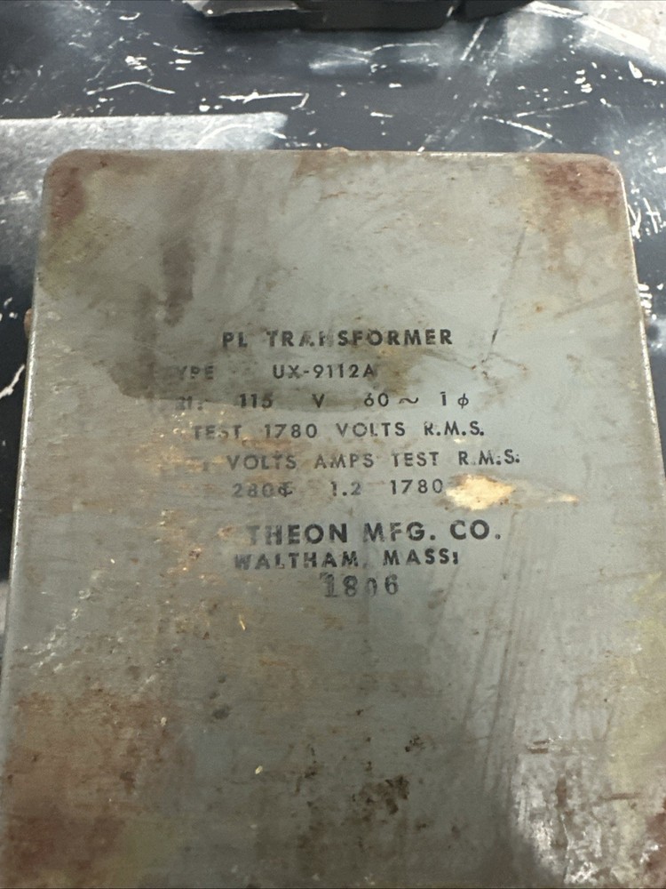 Plate Transformer Ux – 9112a