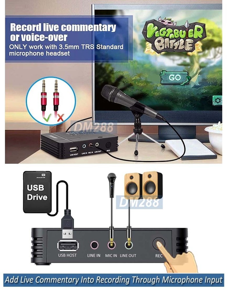 Premium Digital HD Video Recorder With 1080P RCA AV Input USB Input