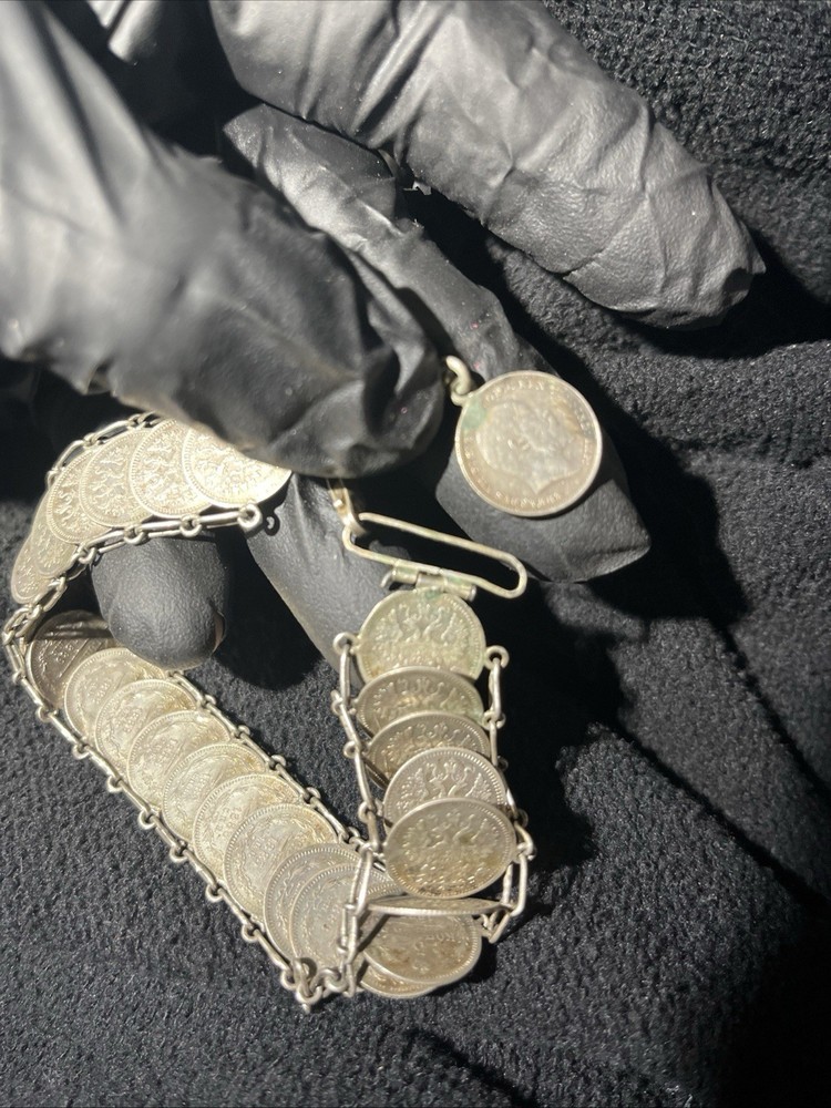 1879 Russian Coin Bracelet Silver