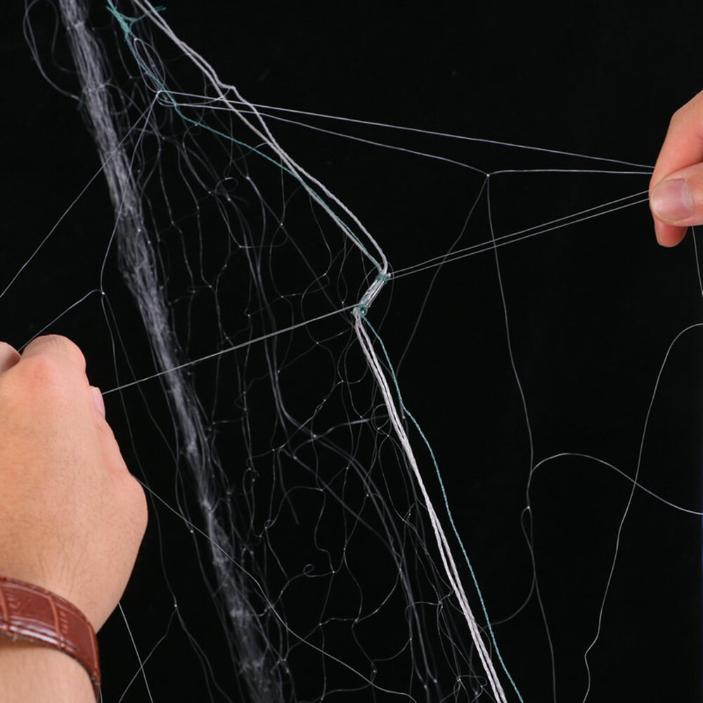 6'*100' Fishing Net Nylon Monofilament Gill Net with Float Fish Trap 4/5" Net