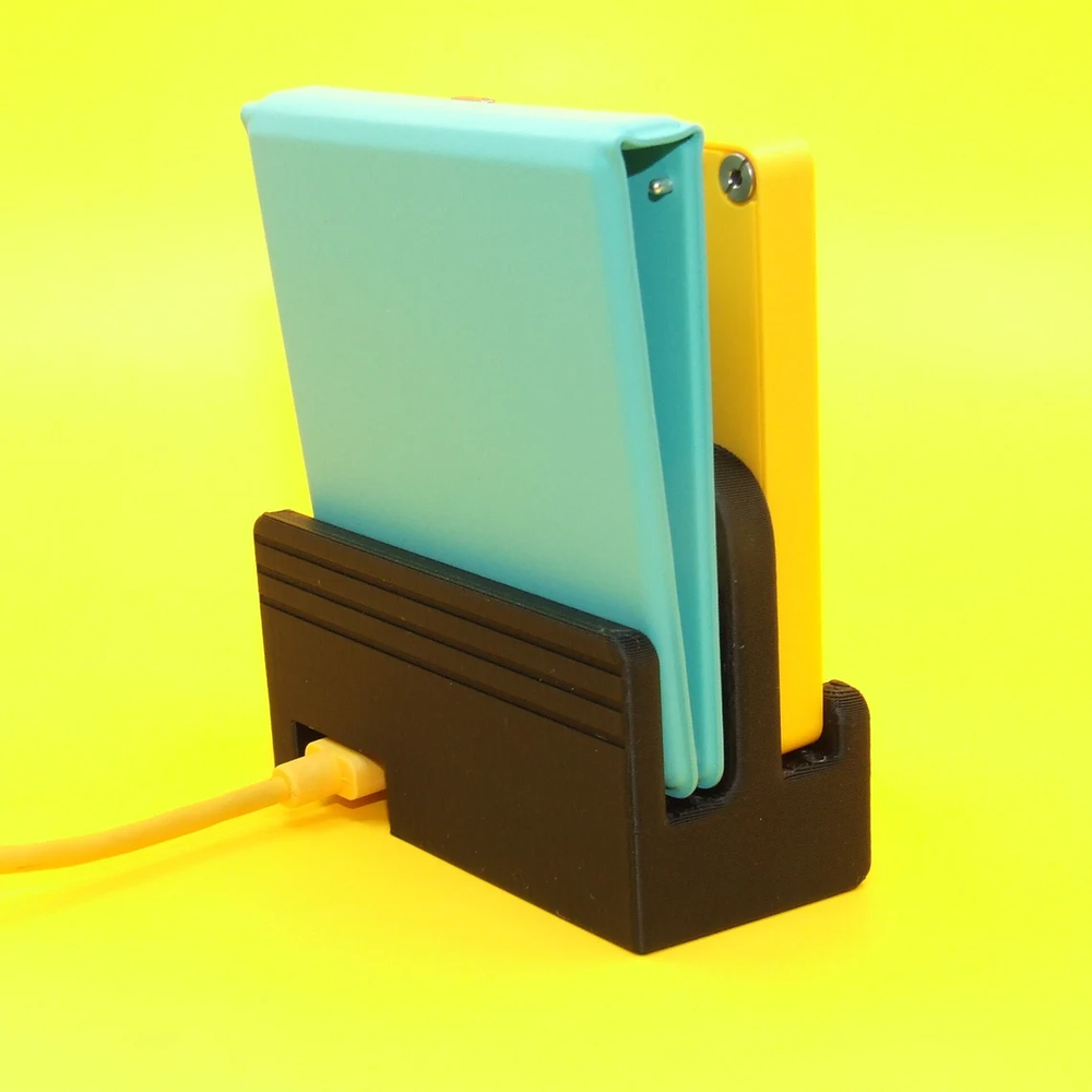 PLAYDATE DOUBLE DATE CHARGING DOCK WITH COVER HOLDER, CUSTOM DESIGNED, PANIC