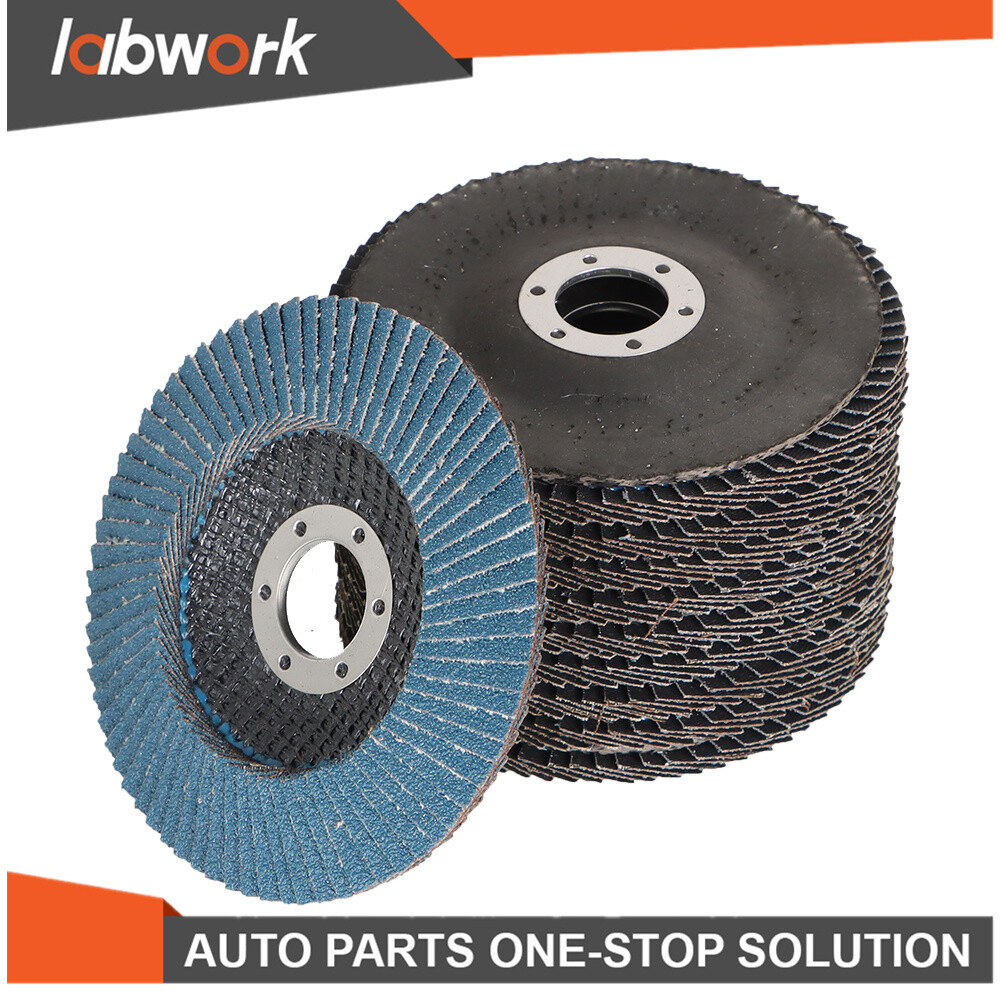 Labwork Premium Zirconia Flap Disc Sanding Grinding 100Pcs 4-1/2" X 7/8" 40 Grit