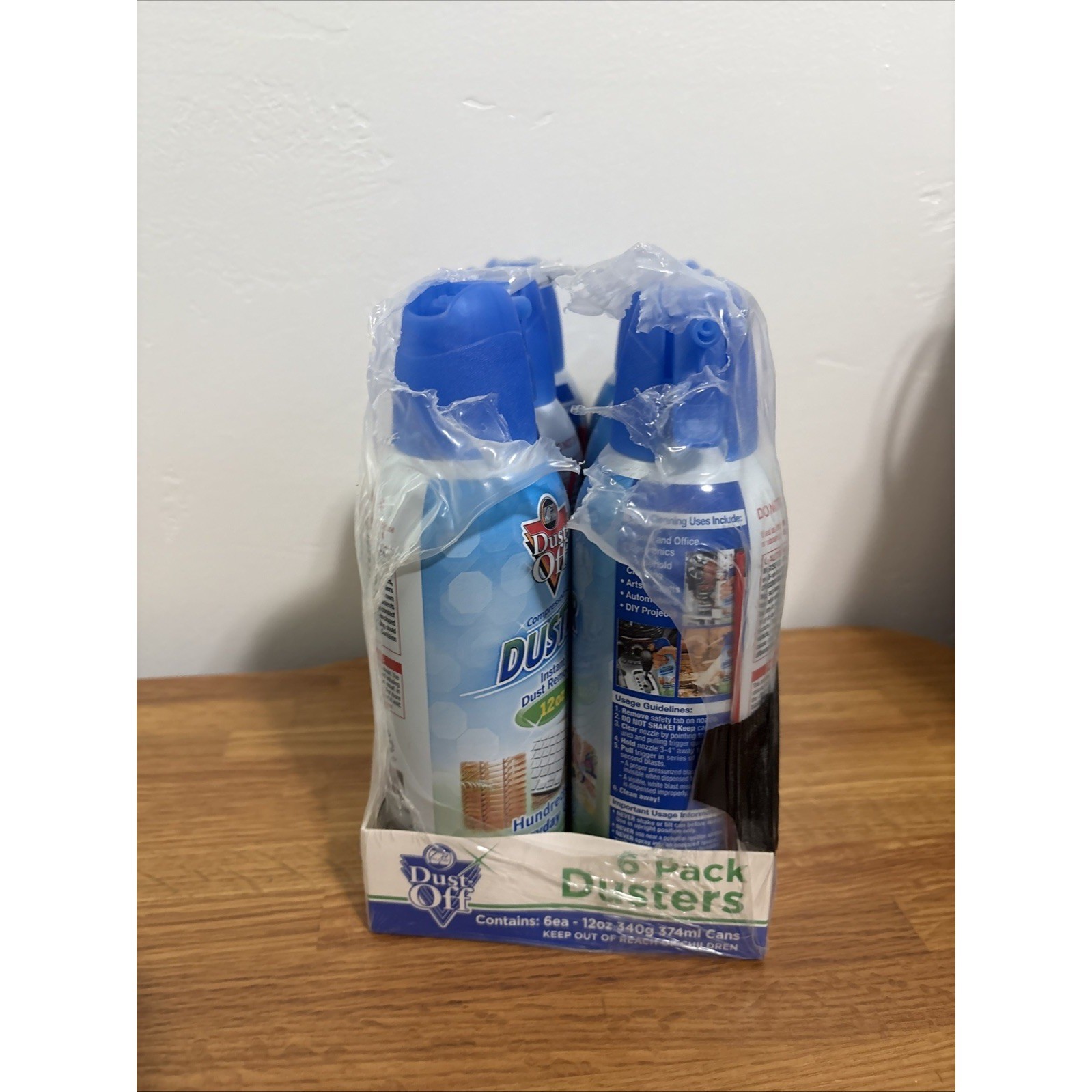 Falcon Dust-Off Compressed Air Duster Canned Electronics Cleaner 12oz x 6 Pack