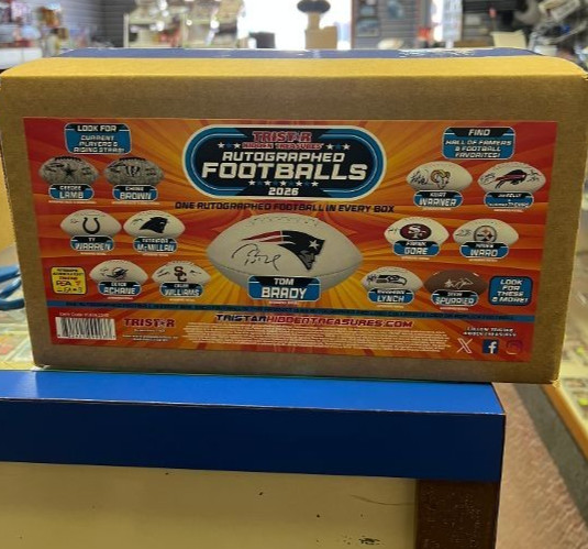 2026 HIDDEN TREASURES TRISTAR AUTOGRAPHED FOOTBALL FACTORY SEALED BOX