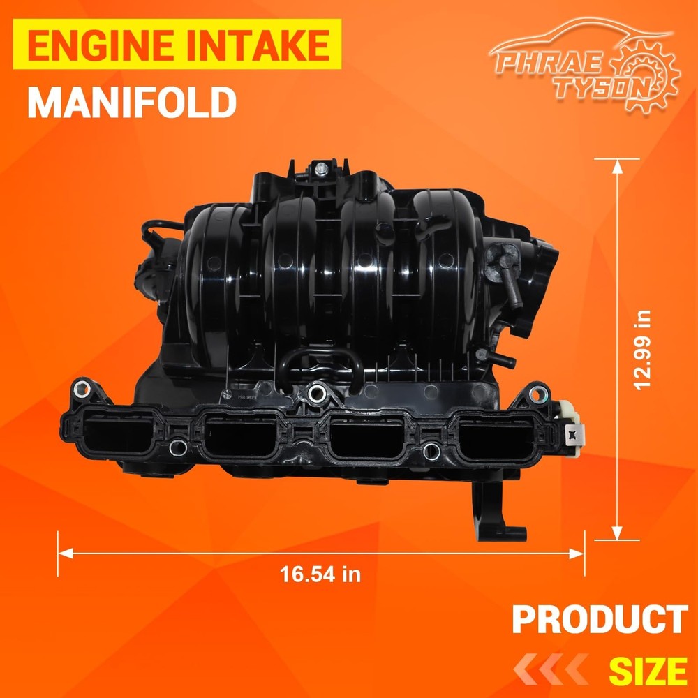 Engine Intake Manifold without Actuator Compatible with 2015-2019 Hyundai Son...